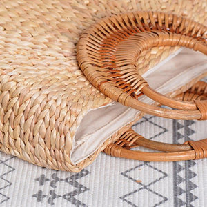 Bolsa de Praia Ravello detalhes da Palha e Alça 