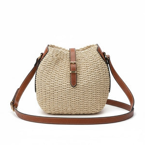 Bolsa de Praia Siena Palha Natural Bege