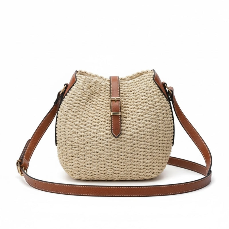 Bolsa de Praia Siena Palha Natural Bege