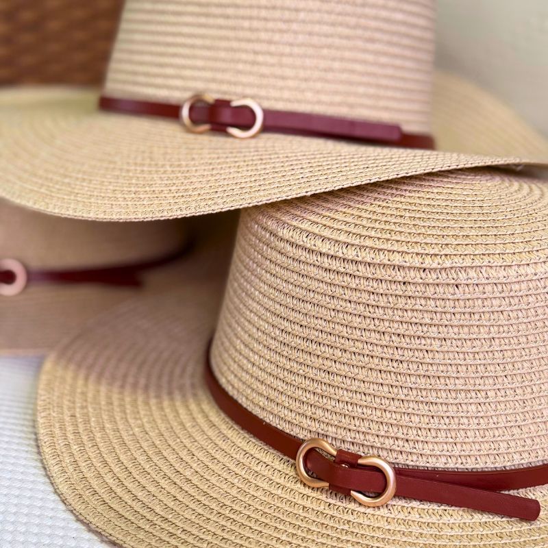 chapeu panama feminino de palha