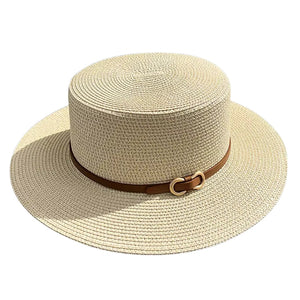 Chapéu Panamá Feminino de Palha Mirella Bege