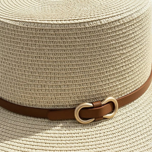 Chapéu Panamá Feminino Detalhes Bege