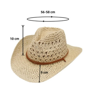 Chapéu de Palha Cowboy Medidas