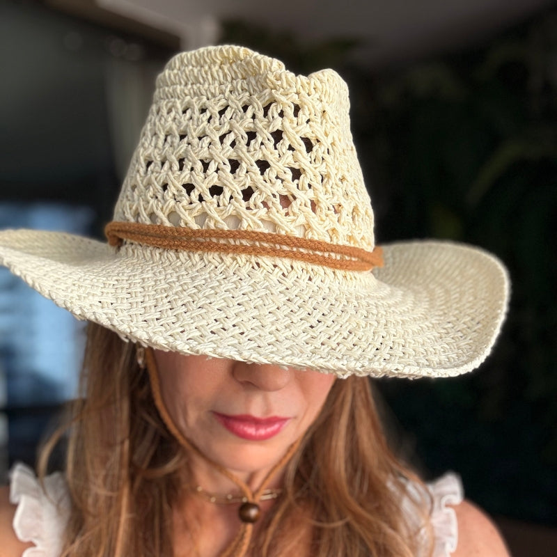 Chapéu de Palha Cowboy Vintage