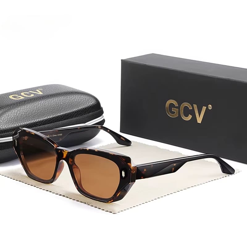 Óculos Feminino de Sol Florence – Charme Cat Eye Marrom