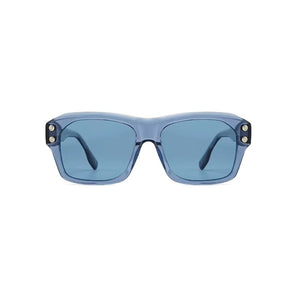 Óculos de Sol Feminino Azul Detalhes
