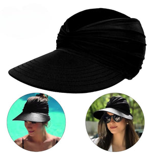 Viseira Feminina Elástica Grace – Charme e Funcionalidade Preto