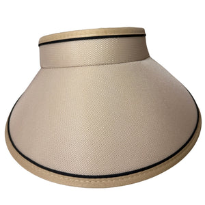 viseira feminina bege