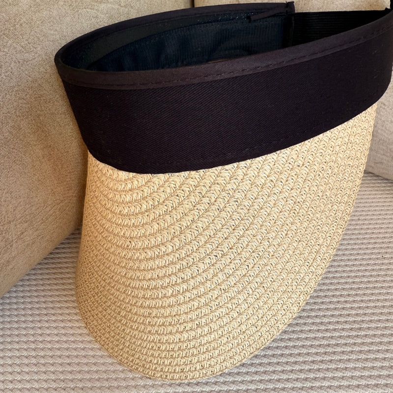 viseira em palha dobravel