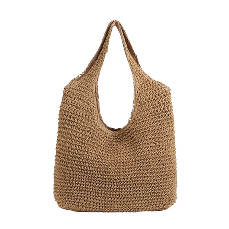 bolsa de palha rattan natural 
