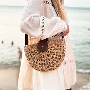 bolsa de palha chic